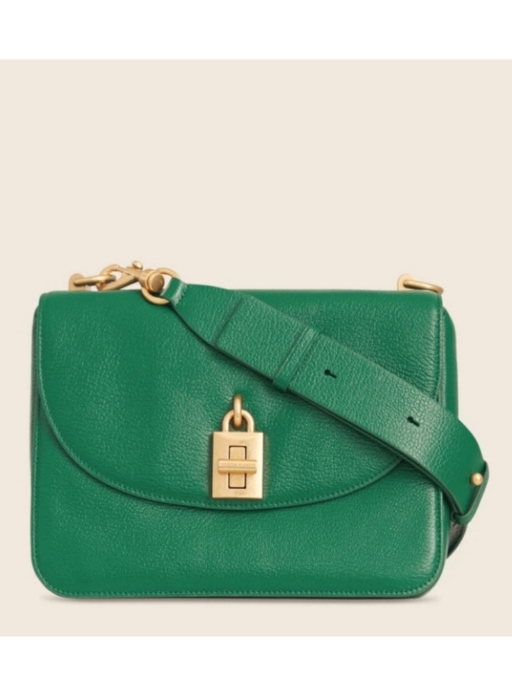 Rebecca Minkoff Live too Green Leather Shoulder Bag with Gold Hardware